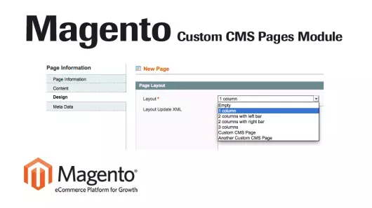 Magento page layout